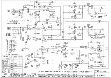 Studiomaster 1200D schematic circuit diagram